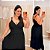 Vestido Alça Farm Liso Preto Plus Size - Imagem 1