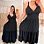 Vestido Alça Farm Liso Preto Plus Size - Imagem 4