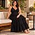 Vestido Alça Farm Liso Preto Plus Size - Imagem 2