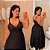 Vestido Alça Farm Liso Preto Plus Size - Imagem 2