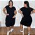 Vestido indiano Preto Plus Size - Imagem 2