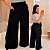 Calça Pantalona Mg Preta Plus Size - Imagem 1