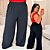 Calça Pantalona Mg Preta Plus Size - Imagem 1