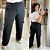Calça Pantalona Cargo MG Preto Plus Size - Imagem 1