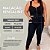 Macacão Bengaline Vip Preto Plus Size - Imagem 3