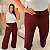 Calça Pantalona Canelada Veronica Marsala Plus Size - Imagem 3
