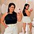 Blusa Gola Duna Preto Plus Size - Imagem 1