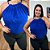 Blusa Gola Duna Azul Royal Plus Size - Imagem 1