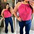 Blusa Gola Duna Pink Plus Size - Imagem 3