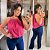 Blusa Gola Duna Pink Plus Size - Imagem 1
