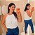 Blusa Gola Duna Branco Plus Size - Imagem 5