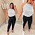 Blusa Gola Duna Branco Plus Size - Imagem 4