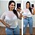 Blusa Tule Branco Plus Size - Imagem 1