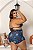 Biquíni com Short Perla Preto Plus Size Praia - Imagem 4