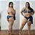 Biquíni com Short Perla Preto Plus Size Praia - Imagem 2