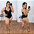 Maiô Glamour Preto Plus Size Praia - Imagem 1