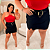 Short Saia Bengaline Cinto Preto Plus Size - Imagem 2