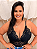 Cropped Alça Renda Preto Plus Size - Imagem 1