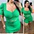 Conjunto Short Saia Ligia Verde Plus Size - Imagem 1
