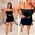 Top Faixa Brilho Preto Plus Size - Imagem 3