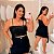 Top Faixa Brilho Preto Plus Size - Imagem 1