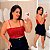 Top Faixa Brilho Vermelho Plus Size - Imagem 1