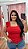 Regata Canelada Vermelho Plus Size - Imagem 1