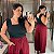 Regata Canelada Preto Plus Size - Imagem 1