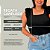 Regata Canelada Branco Plus Size - Imagem 3