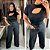 Cropped Canelado Lina Preto Plus SIze - Imagem 3