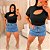 Cropped Canelado Lina Preto Plus SIze - Imagem 3