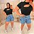Cropped Canelado Lina Preto Plus SIze - Imagem 4