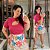 Cropped Canelado Lina Pink Plus SIze - Imagem 1