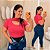 Cropped Canelado Lina Pink Plus SIze - Imagem 1