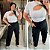 Cropped Canelado Lina Branco Plus SIze - Imagem 3