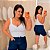 Alcinha Canelada Branca Plus Size - Imagem 1