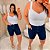 Alcinha Canelada Branca Plus Size - Imagem 4