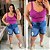 Alcinha Canelada Fucsia Plus Size - Imagem 3