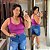 Alcinha Canelada Fucsia Plus Size - Imagem 1