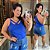 Alcinha Cruzada Azul Royal Plus Size - Imagem 1