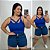 Alcinha Cruzada Azul Royal Plus Size - Imagem 1