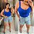 Alcinha Canelada Azul Royal Plus Size - Imagem 3