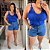 Alcinha Gripper Azul Royal Plus Size - Imagem 2