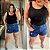 Regata Alça Larga Preto Plus Size - Imagem 2