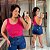 Regata Alça Larga Pink Plus Size - Imagem 1