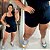 Short Malha Kd Preto Plus Size - Imagem 2