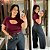 Cropped Canelado Lina Vinho Plus SIze - Imagem 1