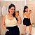 Alcinha Canelada Bege Plus Size - Imagem 1