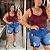 Alcinha Canelada Marsala Plus Size - Imagem 3