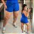 Short Malha Kd Azul Plus Size - Imagem 1